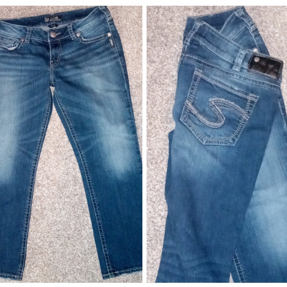 Silver Suki mid  Capri